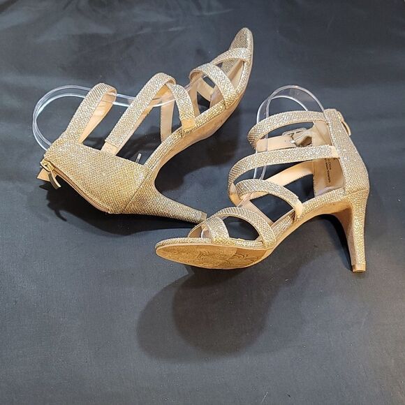 BRAND NEW MARIPE SEQUIM EMBROIDERY HIGH HEEL OPEN-TOE SANDAL - Picture 8 of 16